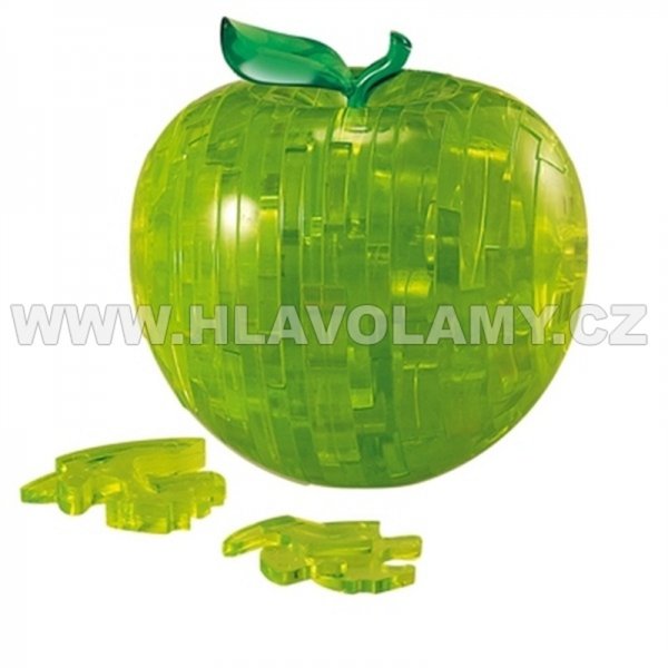 3D Crystal puzzle - Zelené jablko