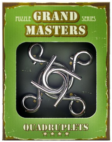 Kovový hlavolam Čtyřčata - Grand Masters Quadruplets