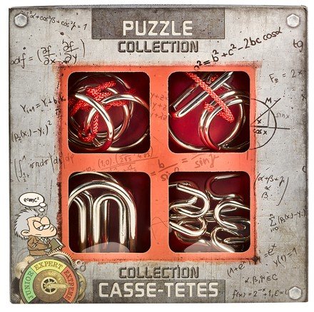 Kovové hlavolamy 4 ks - puzzles collection Extreme