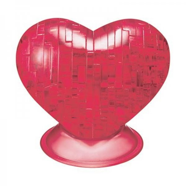 3D Crystal puzzle - Srdce červené