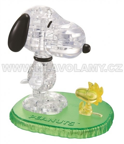 3D Crystal puzzle - Snoopy Woodstock