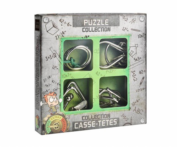 Kovové hlavolamy 4 ks - puzzles collection Junior