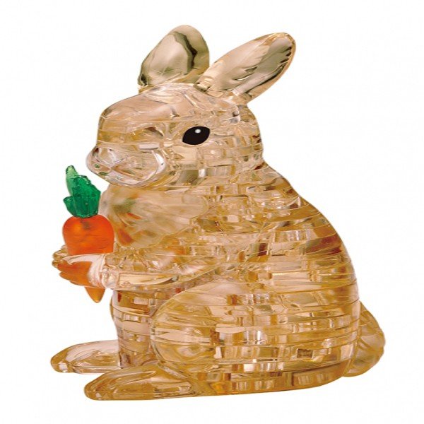 3D Crystal puzzle - Zajíc