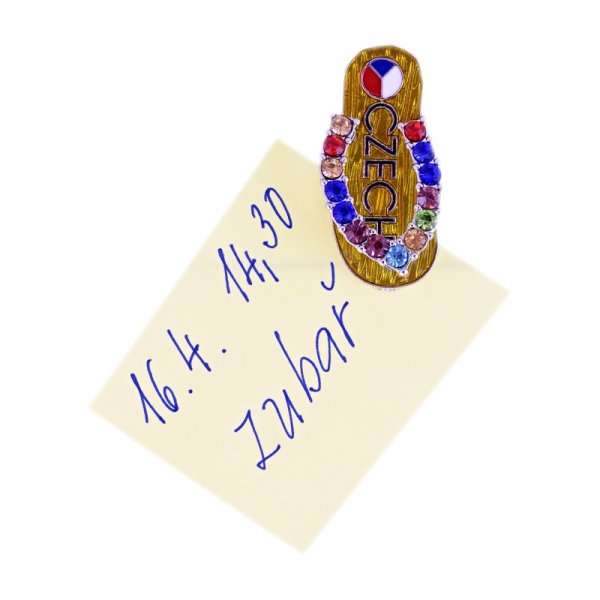 Magnet botička - zlatá, barva