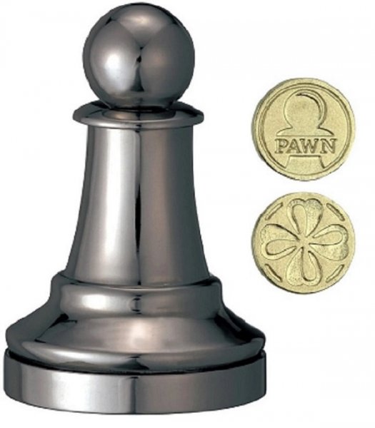 Hlavolam Pěšec černá figurka - Black Chess Pawn Hanayama