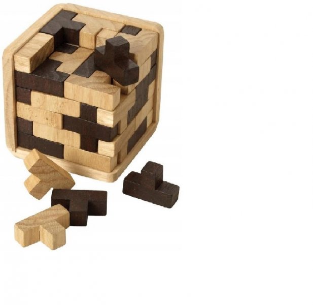 T Cube - dřevěný hlavolam